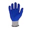 Azusa Safety Coated Work Gloves, Latex, Crinkle, Palm Coating, 2 Abrasion Level, Grey/Blue, L-9 1 PR CM4020 - alternate 2